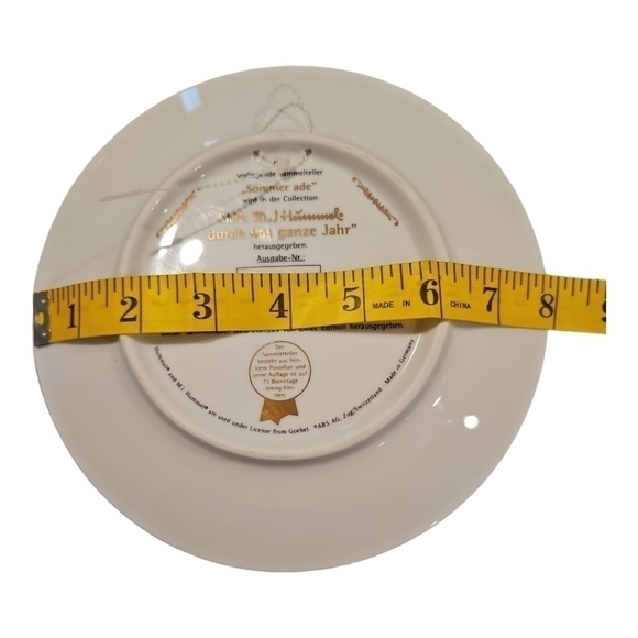 MJ Hummel Sommer Ade Goodbye Summer Gobel porcelain plate 8" - Picture 5 of 8